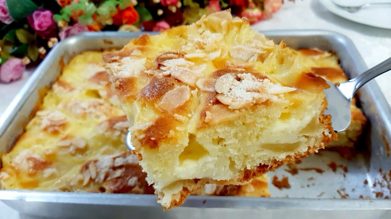 Яблочный пирог с лимонным кремом! Гарантированный успех! Просто и очень легко!