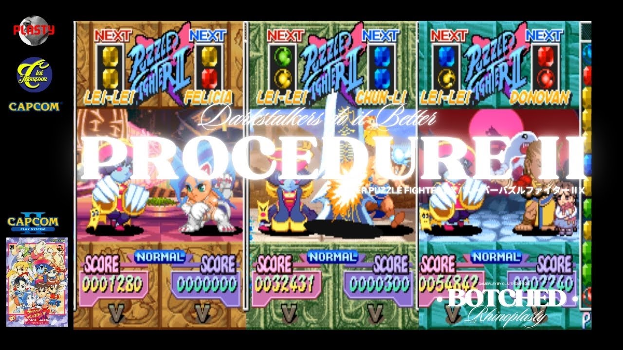Super Puzzle Fighter II X / スーパーパズルファイターⅡX: PROCEDURE: Darkstalkers do it Better
