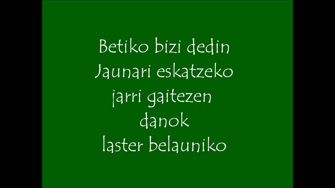 Gernikako Arbola con letra