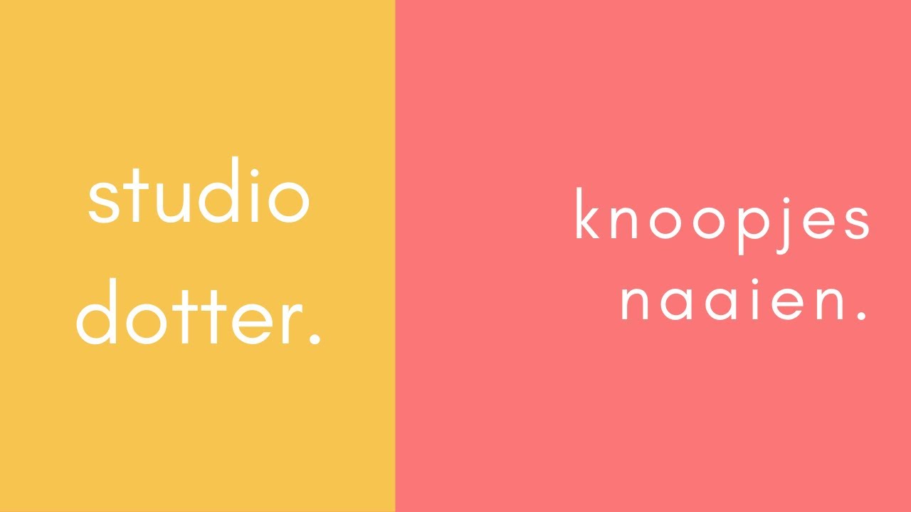 Knoopjes aanzetten