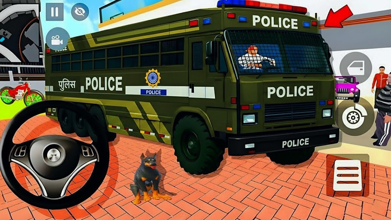 🤑Indian Thift Auto Simulator🤩Indian Showroom Purchase😯Modified Monster police JCB And Bike🥳Game