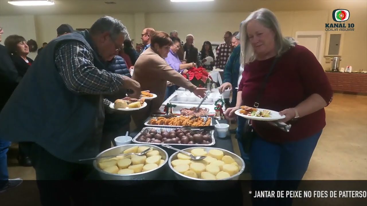 JANTAR DE PEIXE E CHEGADA DO PAI NATAL DO FDES DE PATTERSON   CALIFONRIA 2023