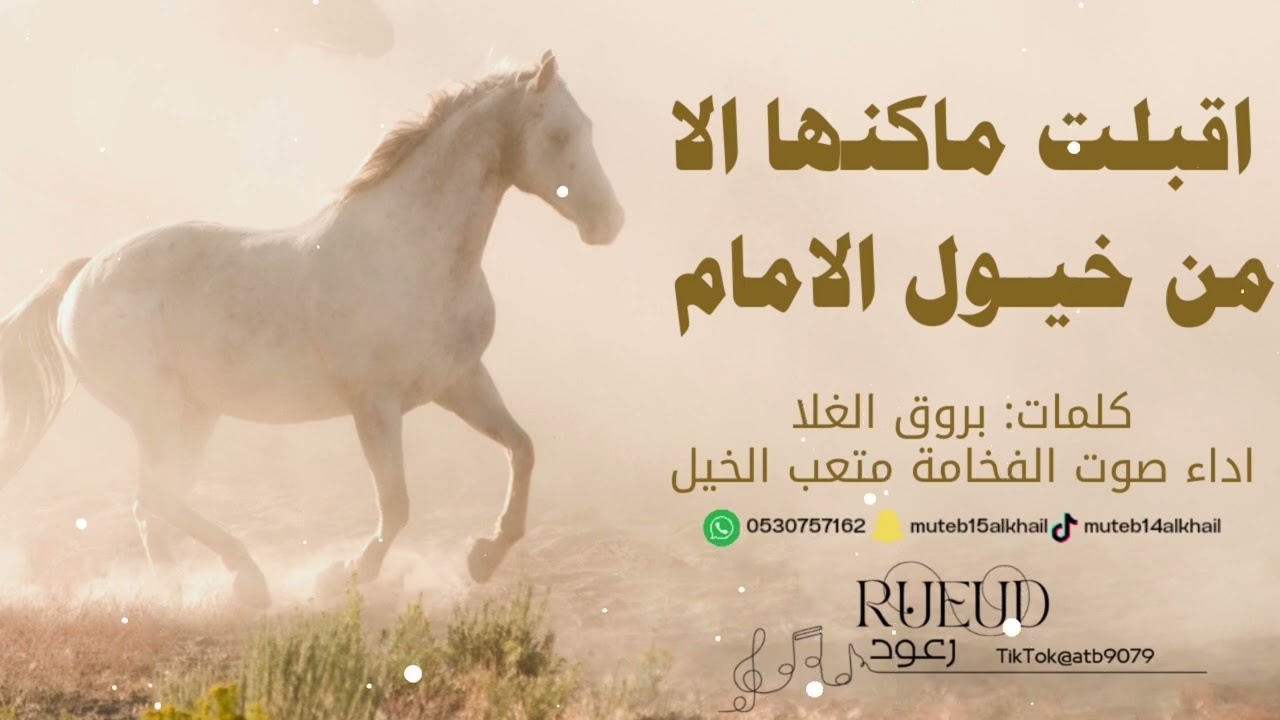 شيلة اقبلت ماكنها الا من خيول الإمام اداء صوت الفخامه متعب الخيل جديد2023 حصرياً