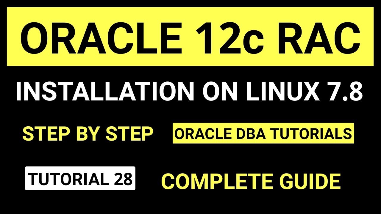 Oracle 12c RAC installation on Linux step by step