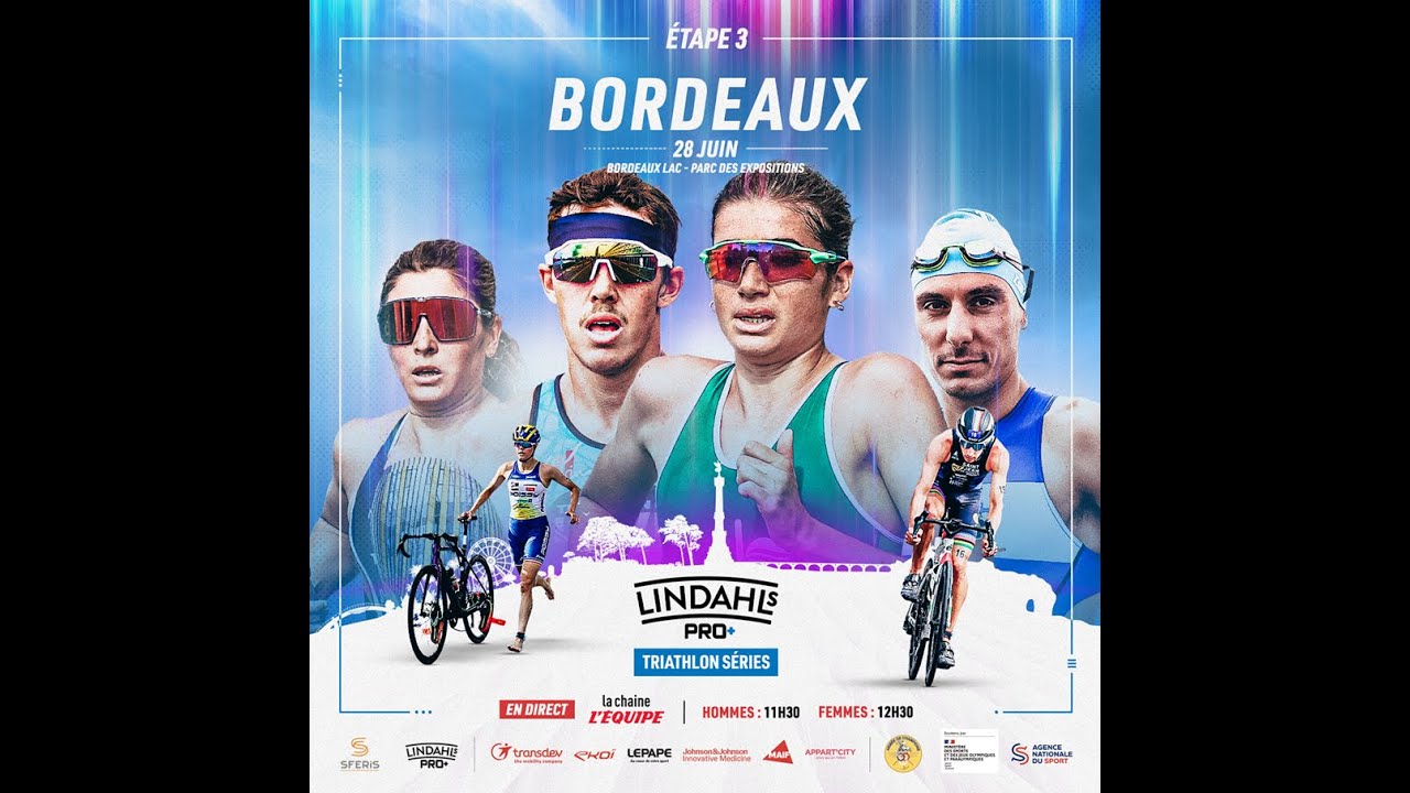 Lindahls Pro+ Triathlon Séries Bordeaux - Live D2 Hommes