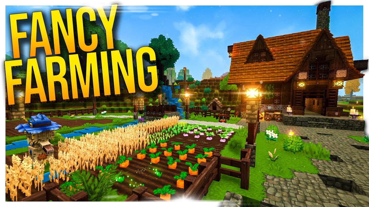 Fancy Farming with Waterfalls, Bridges, and Floating LIGHTS | Hytale