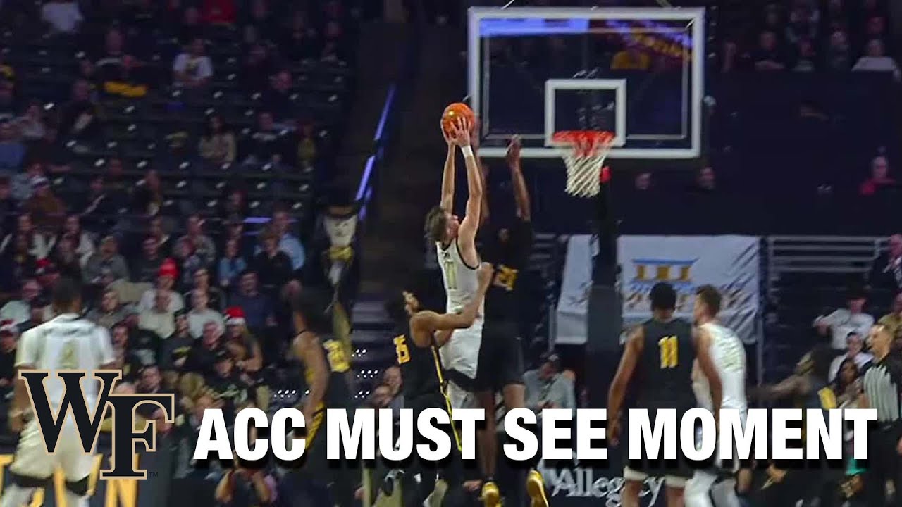 Wake's Andrew Carr Climbs The Mountaineer | ACC Must See Moment