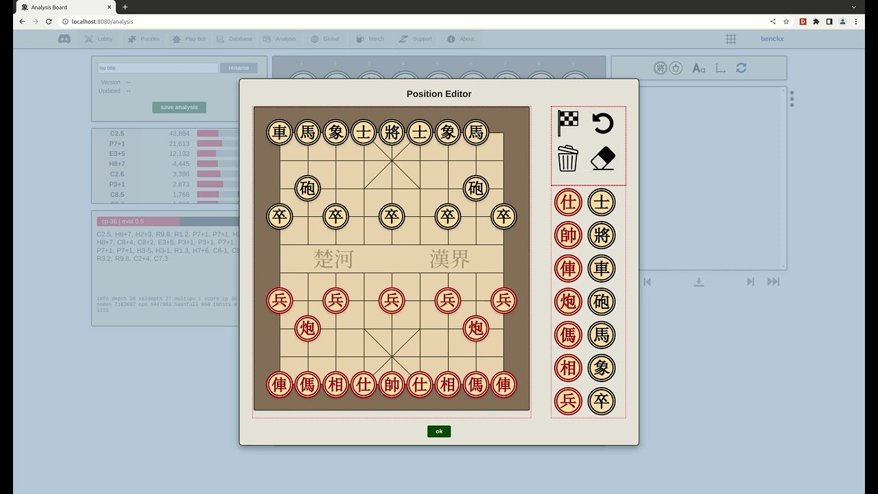 Quick devlog update from elephantchess.io - Position Editor