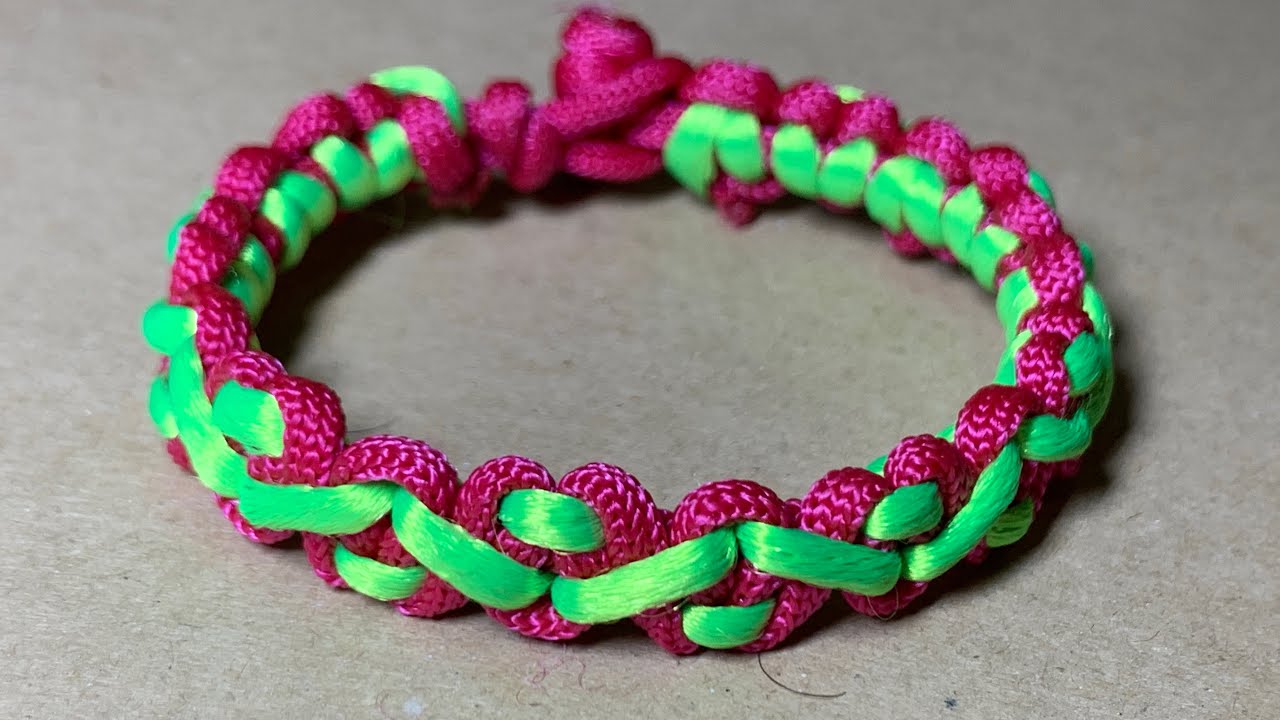 Angle Line Knot Thread Rope Bracelet | 40 | Paracord Knot | DIY | Handicraft | Tutorial