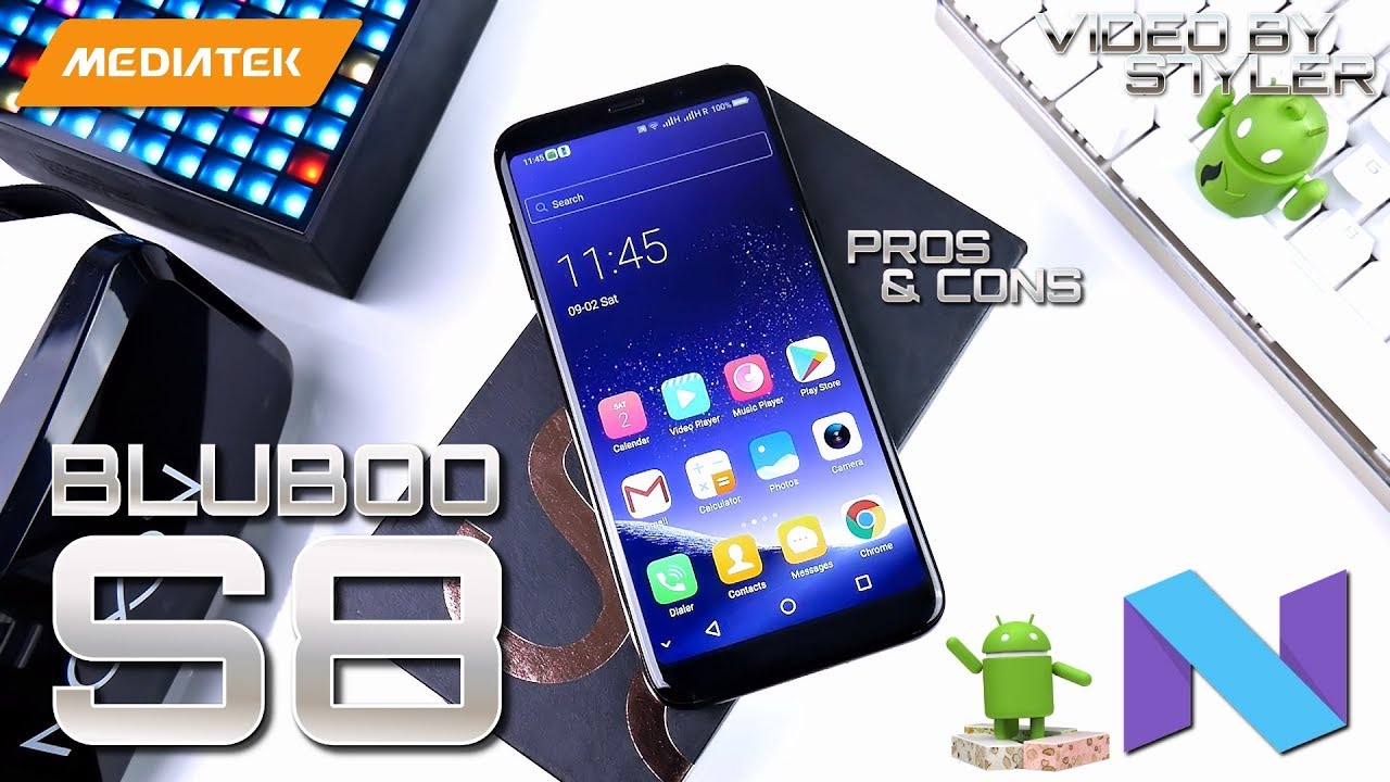 BLUBOO S8 Black (In-Depth Review) Galaxy S8 Look-alike for $149