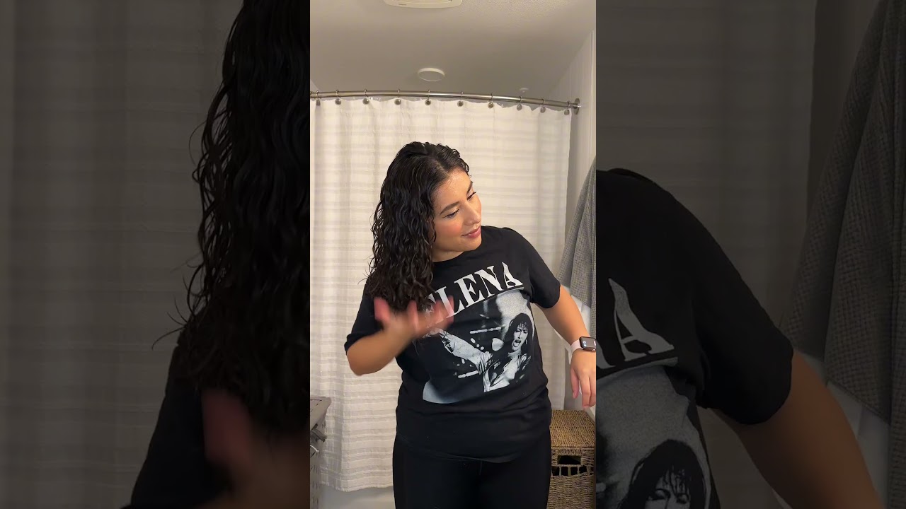 Curly hair routine 