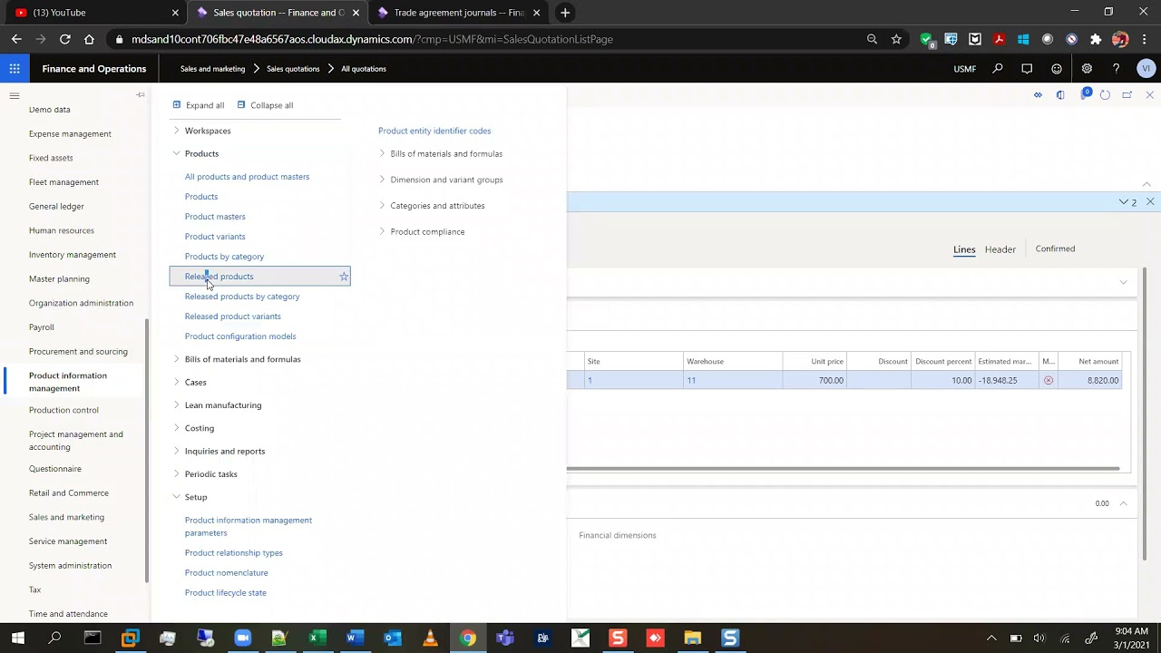 Session 7 - Trade Agreements Full Course ( Microsoft Dynamics 365 )