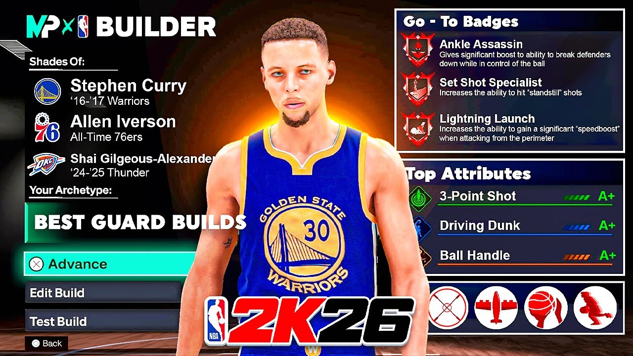 ЛУЧШИЕ РАЗЫГИВАЮЩИЕ ЗАЩИТНИКИ В NBA 2K26 ДЛЯ ЛЮБОГО РОСТА! (РАСКРЫТИЕ MYPLAYER BUILDER)
