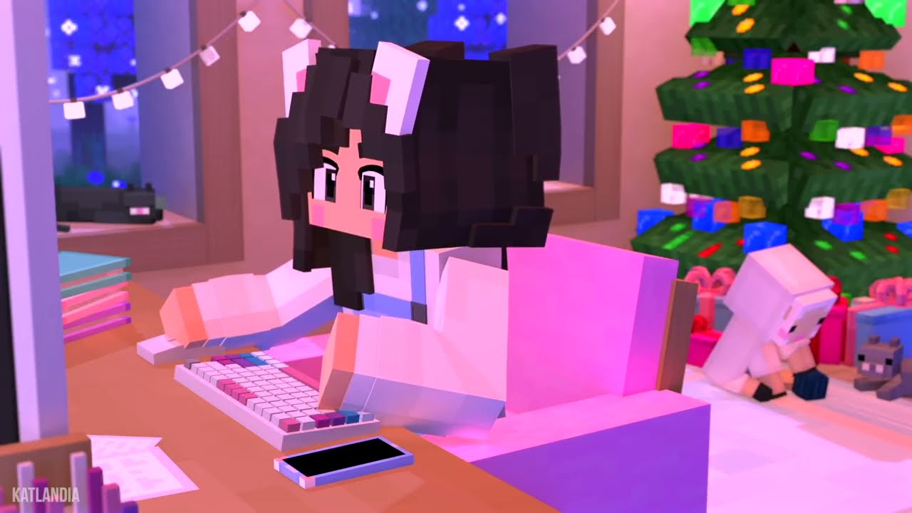 🎄Minecraft Lofi Girl Vibes | Cozy Christmas Mix
