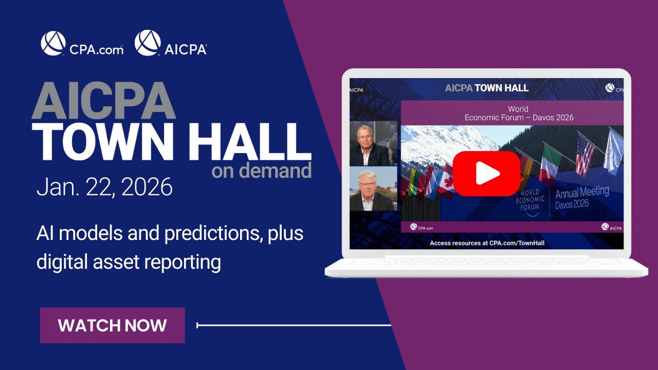 AICPA Town Hall - January 22nd Edition