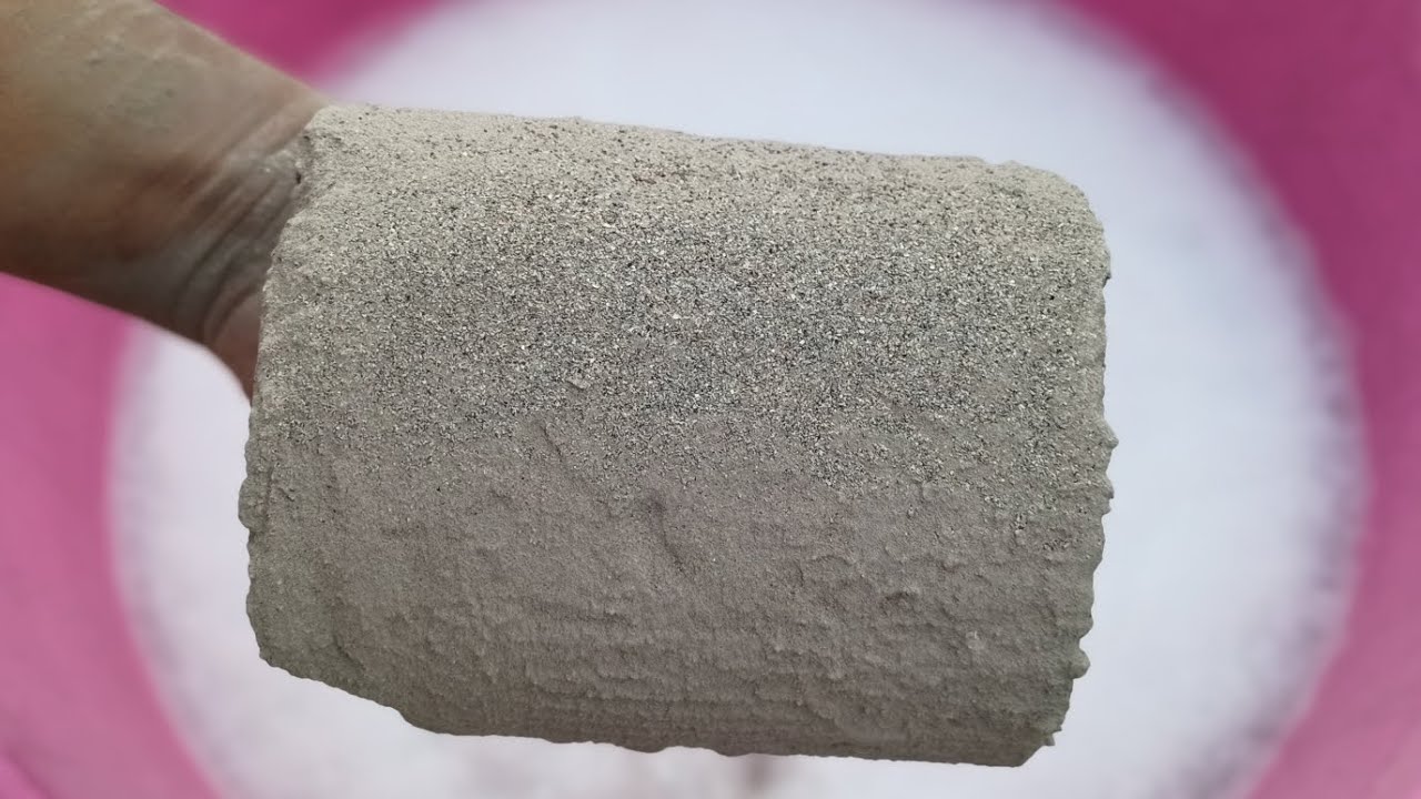 ASMR Very Soft Dusty 🤩 pure Sand Cylinders crumble on Foamy Water very relaxing 😌