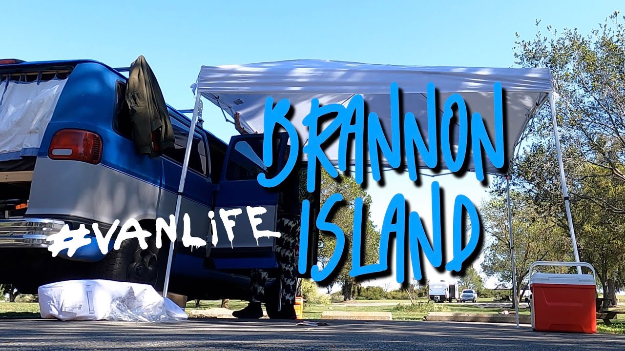 BRANNON ISLAND STATE RECREATION AREA - COTTONWOOD CAMPGROUND - solo male #vanlife