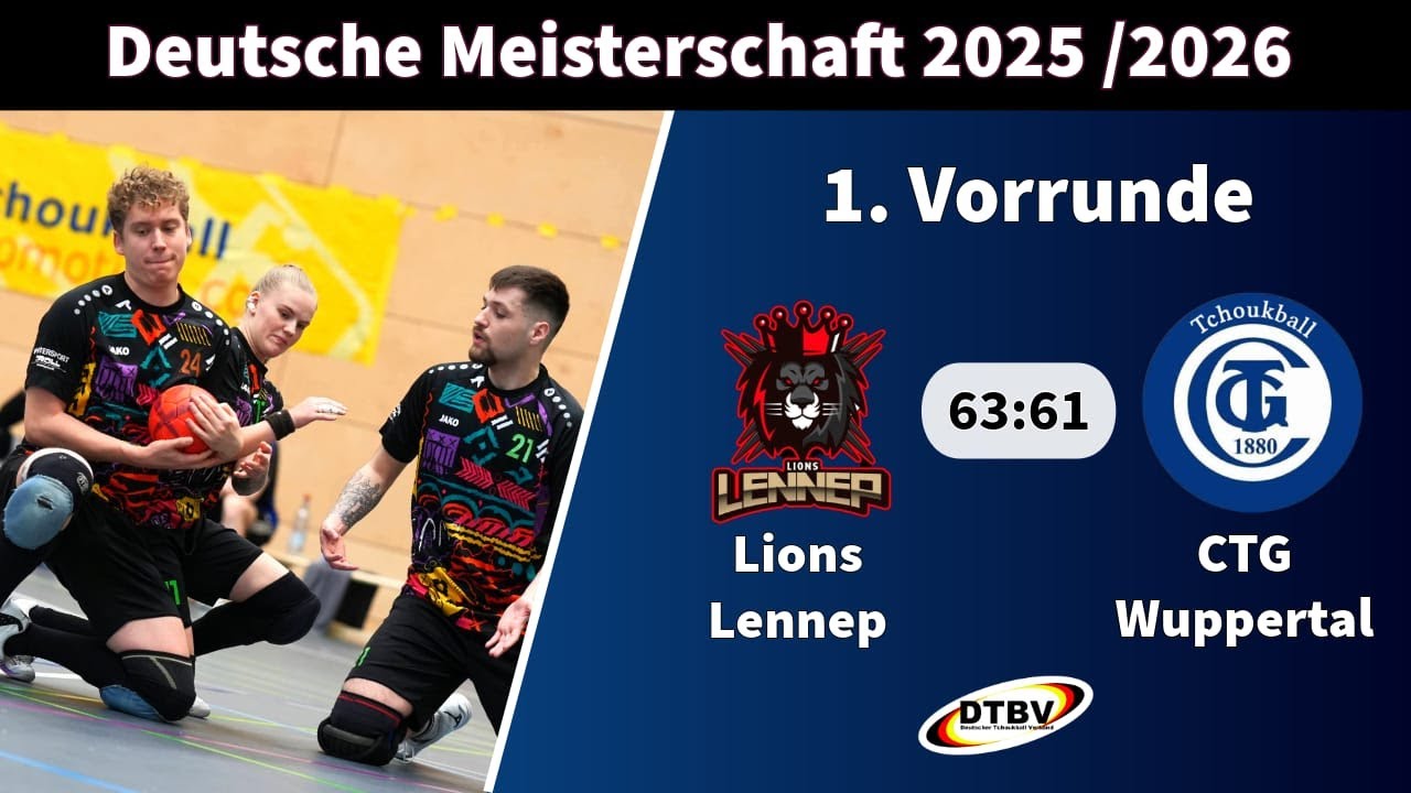 Deutsche Meisterschaft 2026 – Lions Lennep vs. CTG Wuppertal– 1st matchday