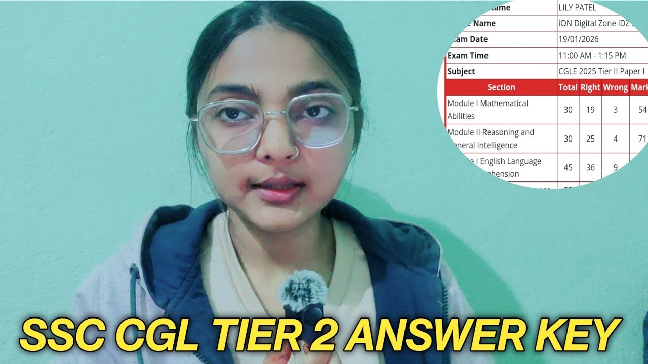 MY SSC CGL TIER 2 ANSWER KEY || ssc cgl study vlog #ssc #ssccglmains2025 #ssccglanswer_key #ssccgl  