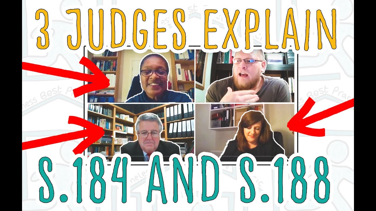 Homeless Applications: 3 judges explain what the Law actually is - s.184 & s.188