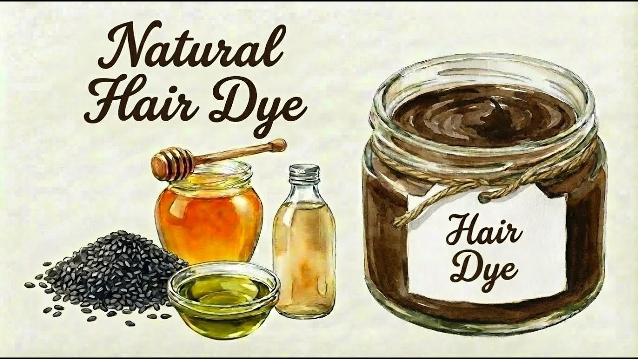 Stop Gray Hair Naturally | Homemade Black Sesame Hair Paste