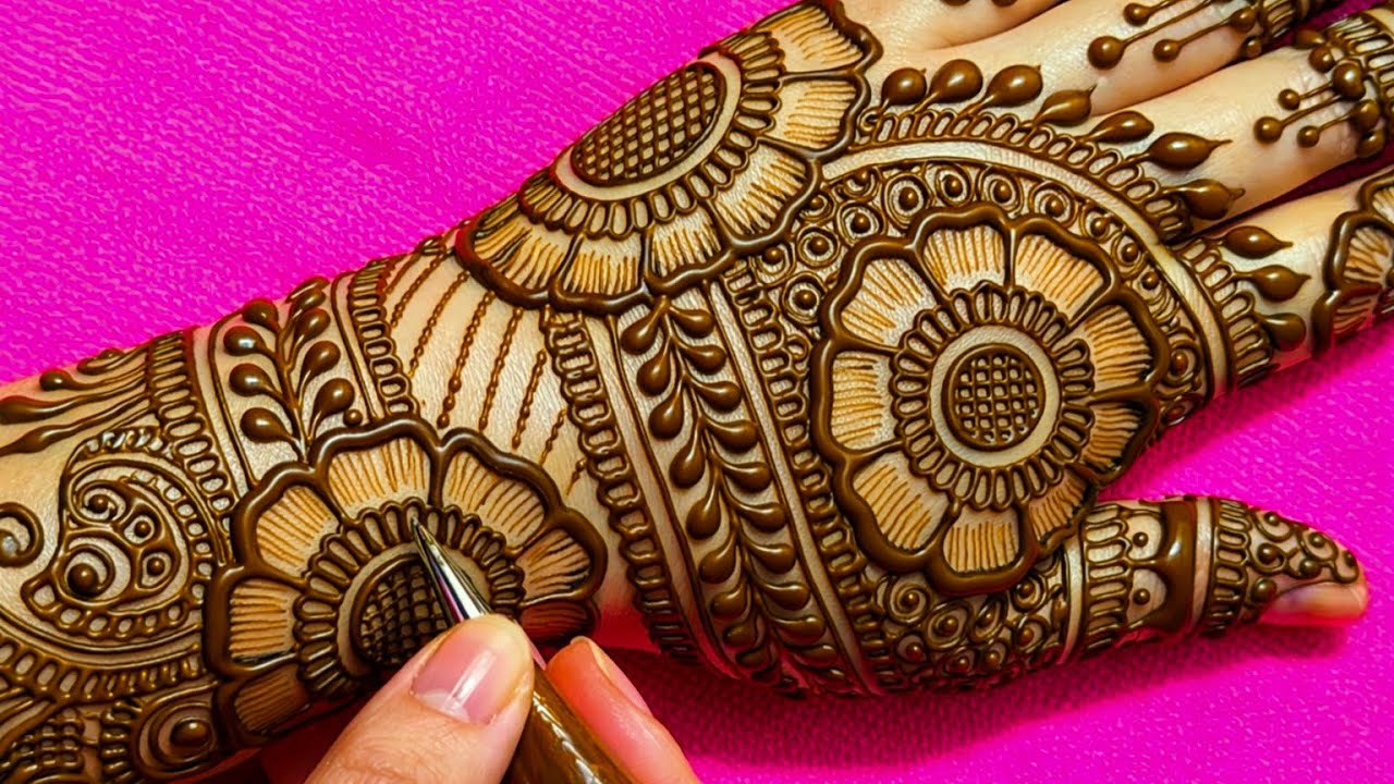 Very beautiful simple bridal mehndi design | Easy mehndi design | mehndi designs | mehndi