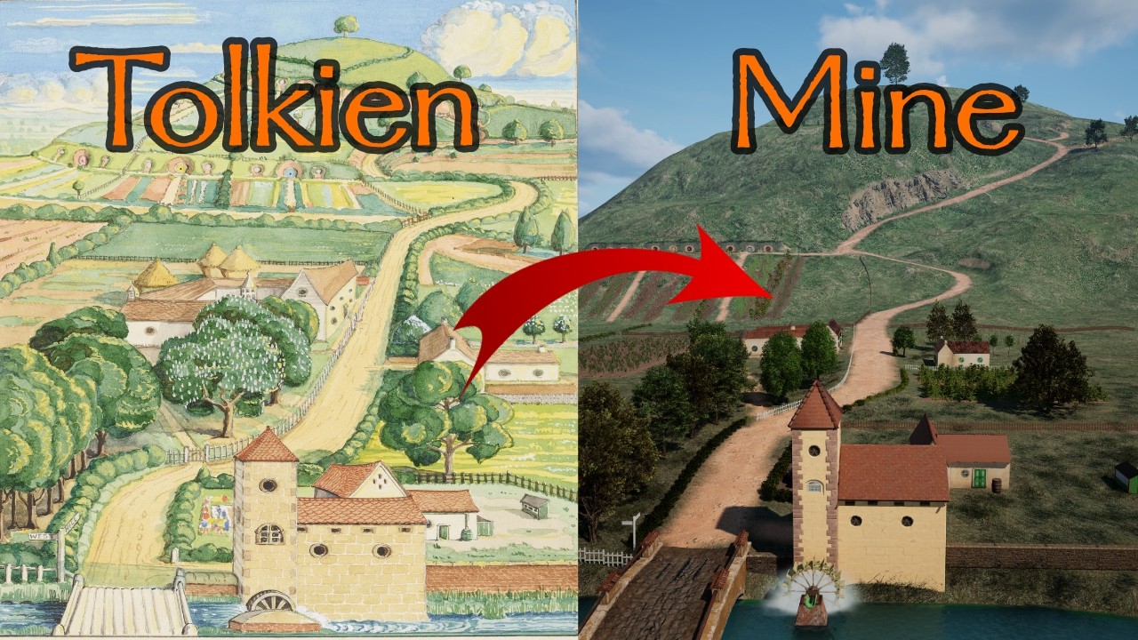 I made 12 Middle-Earth locations in 3d, true to the books
