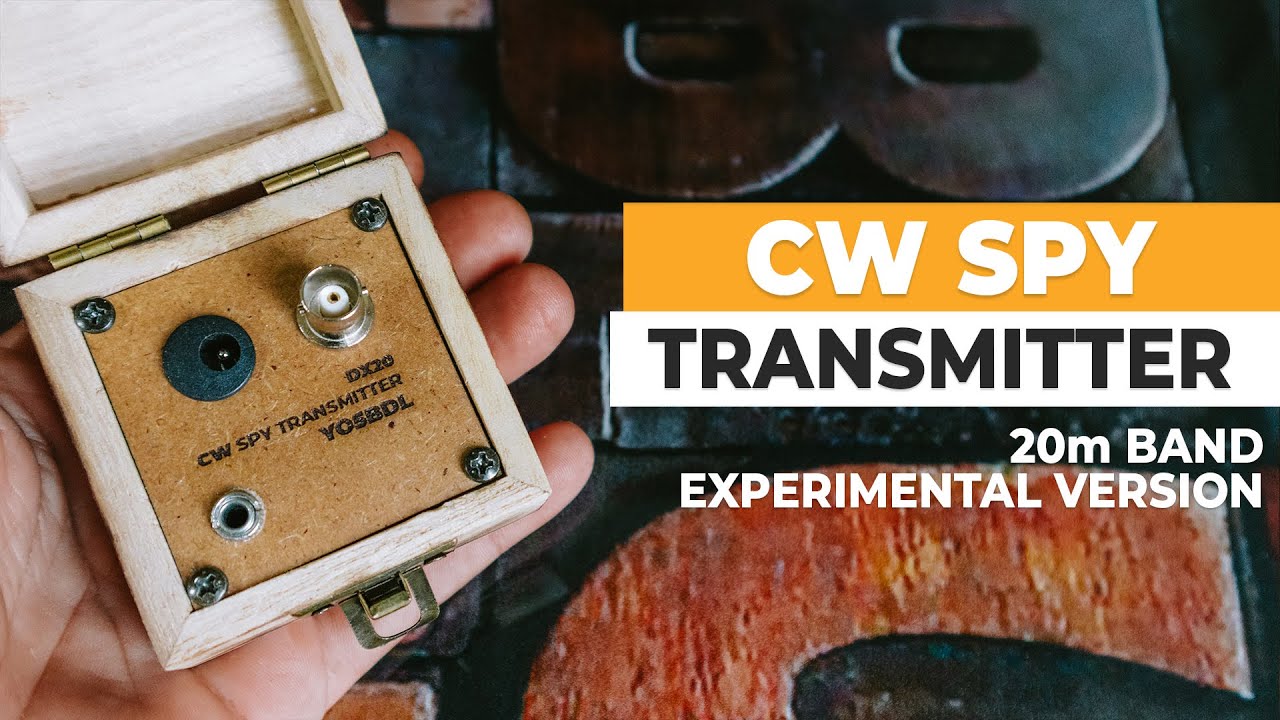 20m Band Spy CW Transmitter: Experimental Version Only, For YO5BDL