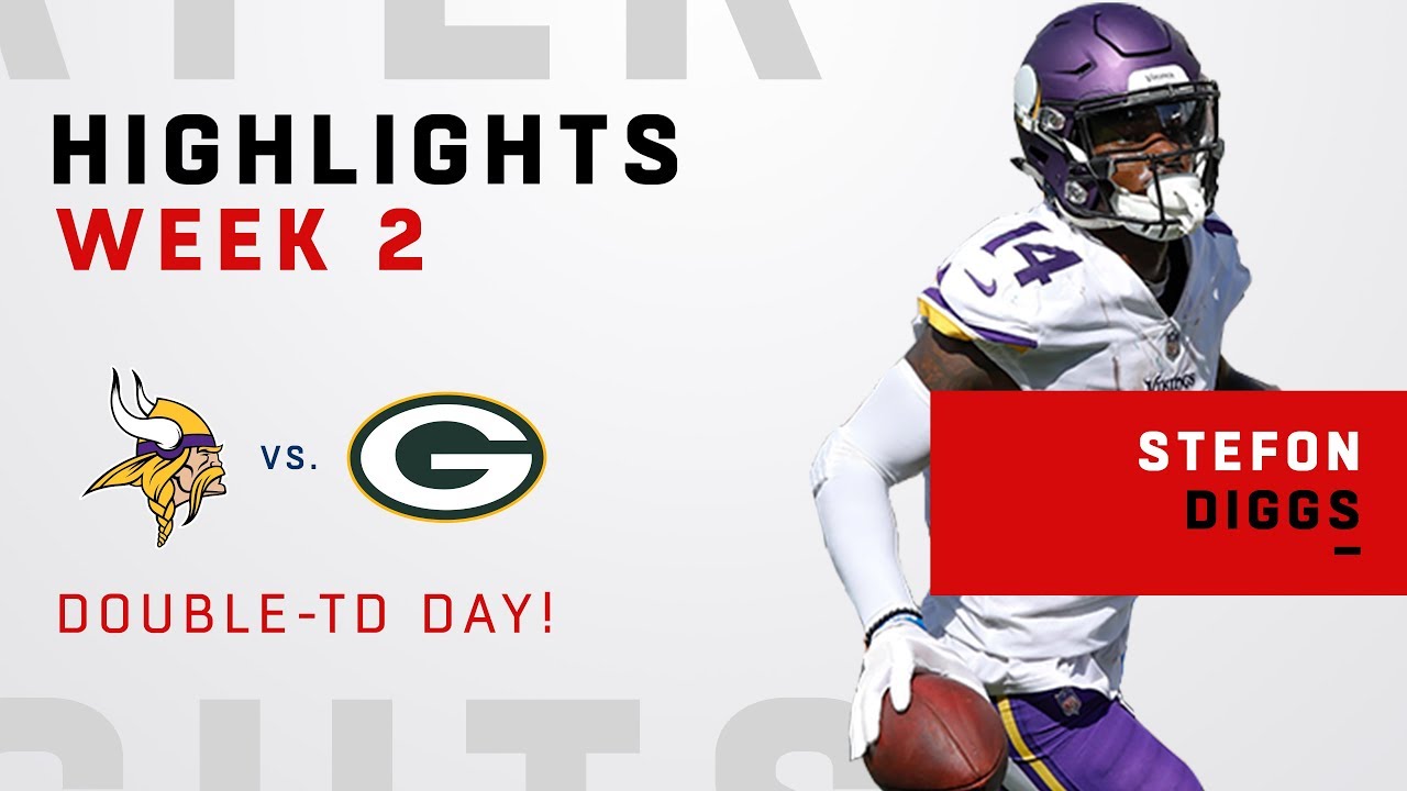 Stefon Diggs' Double-TD Day vs. Green Bay!