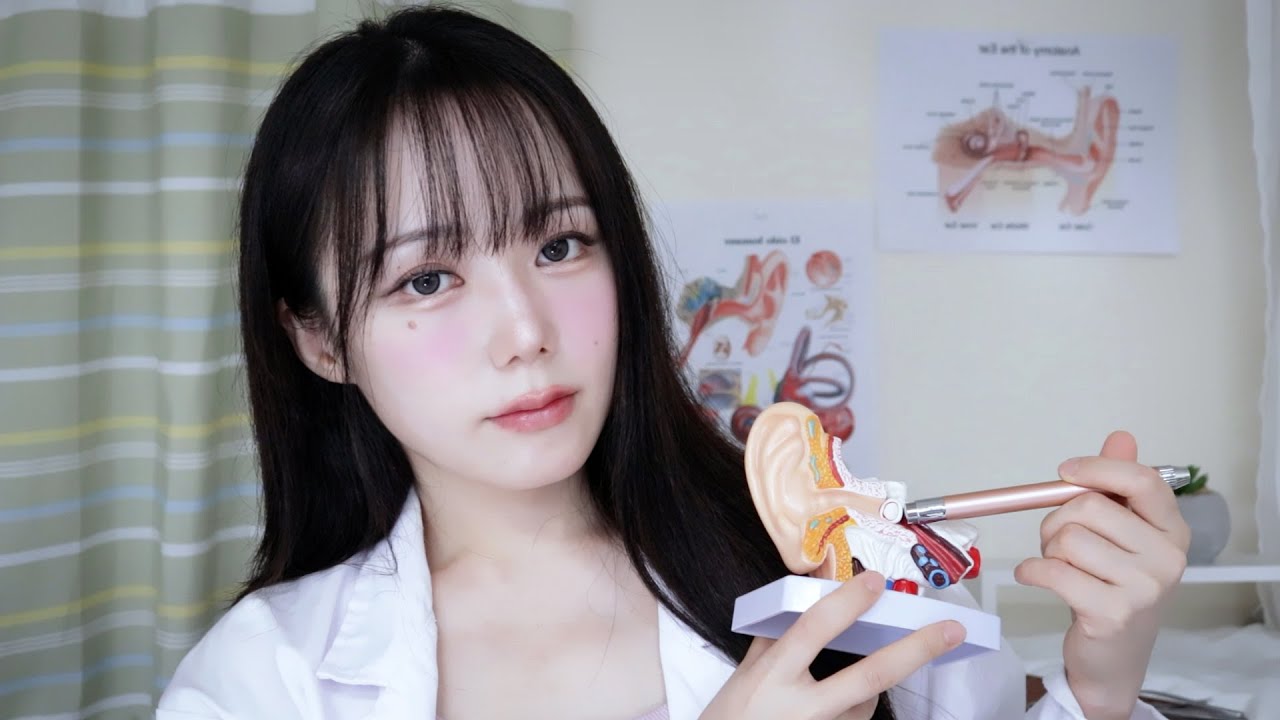ASMR Очищение уха от воспаления, чистка ушейㅣEar cleaning Roleplay