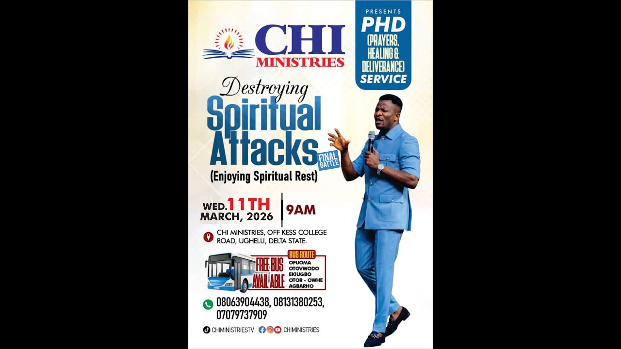 DESTROYING SPIRITUAL ATTACKES  ( ENJOYING SPIRITUAL REST)with Pst Desmond Oghenenyerovwo Eberu