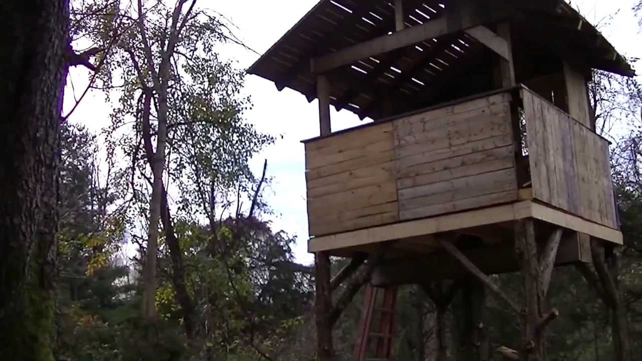 PALLET TREE HOUSE Made from FREE PALLETS 