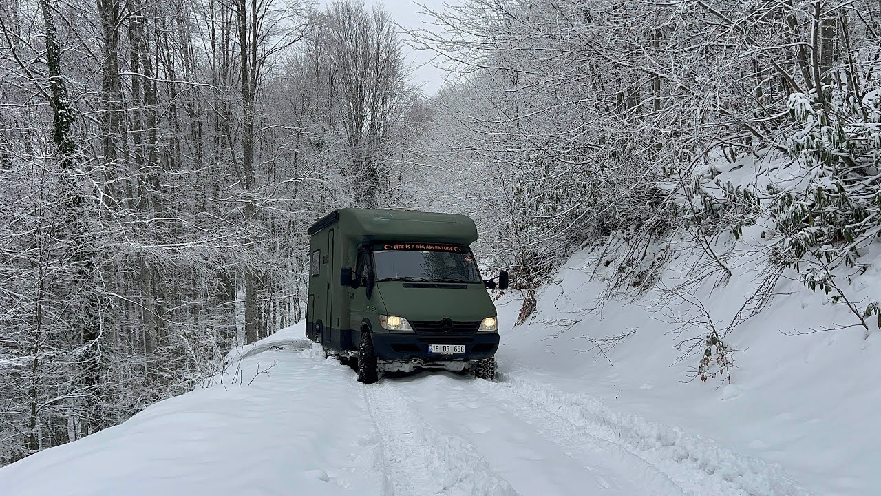 MOTOKARAVAN İLE ERCİOVA YAYLASI YOLUNDA ZİNCİRLERİMİZ KOPTU VE BAŞIMIZA GELENLER ..