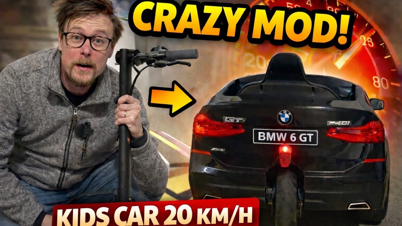 Electric Toy Car Upgrade ⚡🚗 | Transferring E-Scooter Parts for a High-Speed Conversion