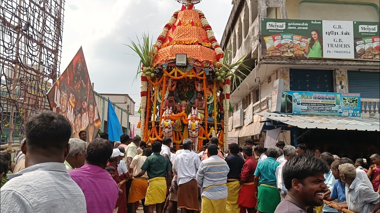 திருத்தேர் 🔥 மார்க்கெட் அங்காள பரமேஸ்வரி அம்மன் 🎉வடம் பிடித்த மக்கள் @cheyyarsiva 