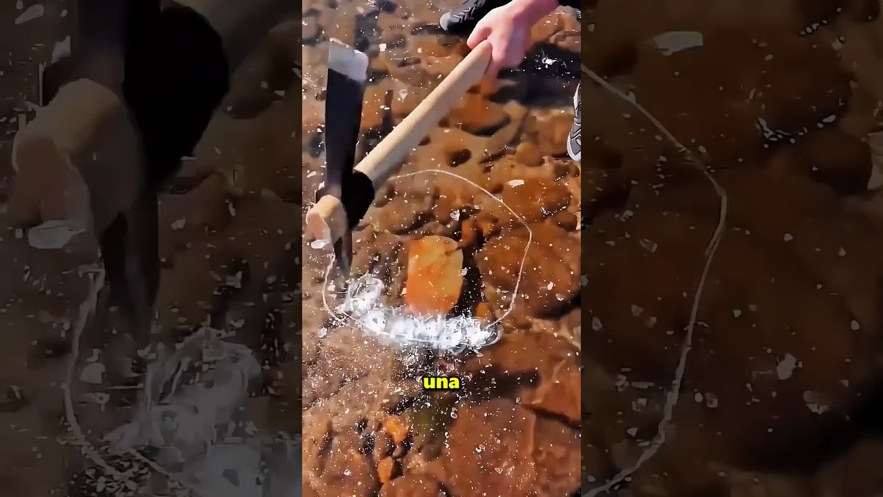 Quest&rsquo;uomo ha trovato una pietra sacra nel lago 😱