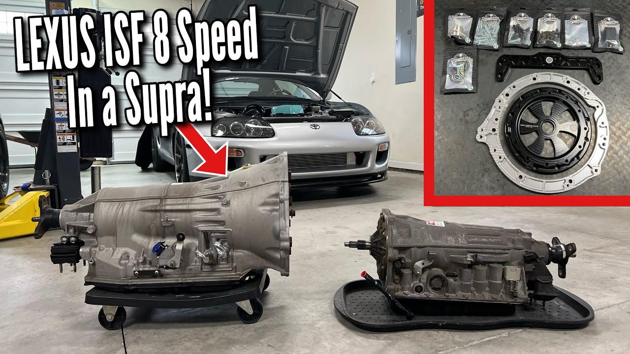 8 Speed ISF AA80E Trans Swapped into MK4 Supra Using DomiWorks Adapter  (How To Install Part.1)