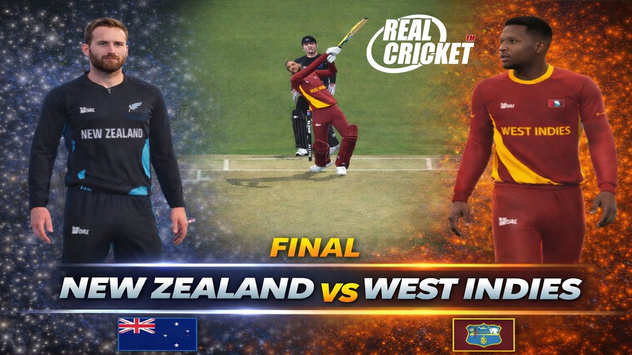 Final Hardcore difficulty- New Zealand vs West Indies Real Cricket Super 30 International Champions