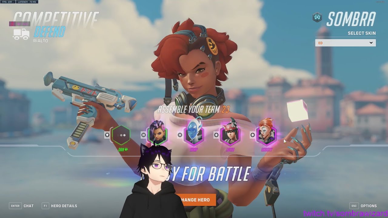 Buffed Sombra! SombraWizard INSANE SOMBRA OVERWATCH 2 GAMEPLAY SEASON 9 TOP 500