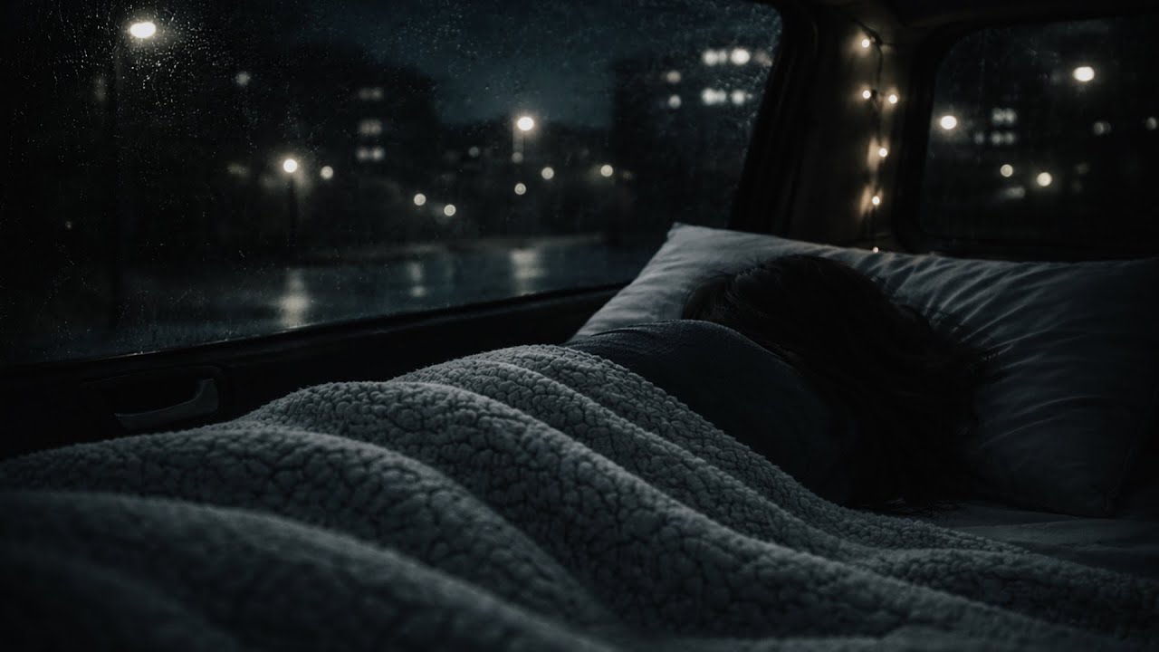 8 hours car rain sounds for sleep 🌧️ Night Rain Ambience | No Music, No Talking