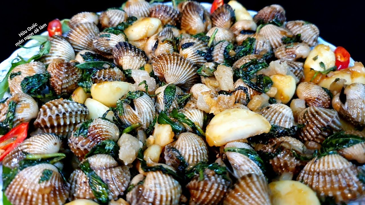 cách làm SÒ HUYẾT XÀO TỎI thơm ngon @HỮU QUỐC MÓN NGON DỄ LÀM