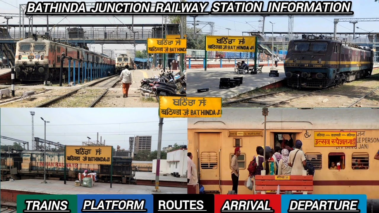 Bathinda Junction Railway Station | Full Information Video | Trains Platform Route & More