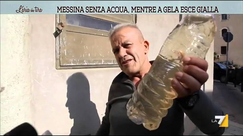 Messina senz'acqua, mentra a Gela esce gialla