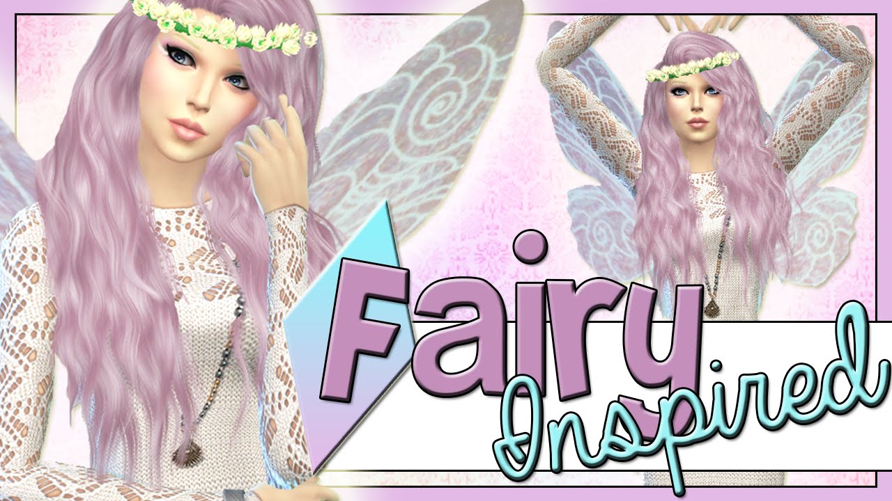 The Sims 4: Create A Sim: Fairy Inspired Sim ♡