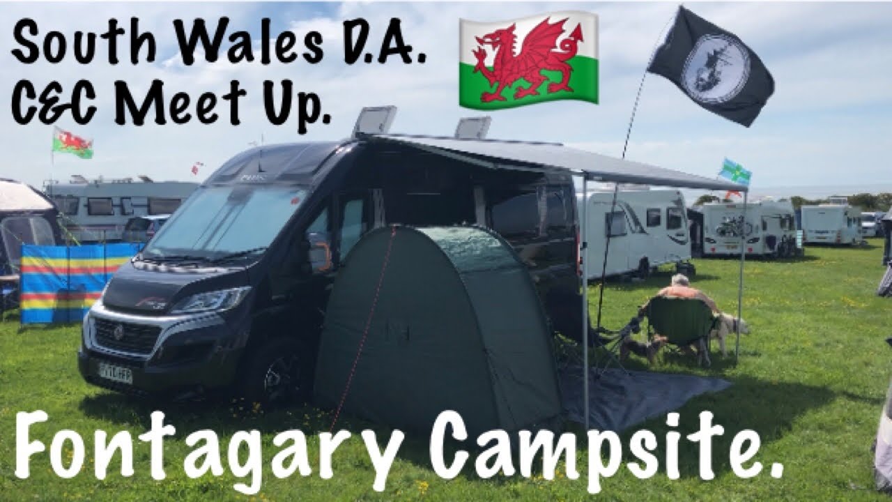 Fontagary Campsite Near Barry - South Wales Camping And Caravan Club D.A Meet 2021