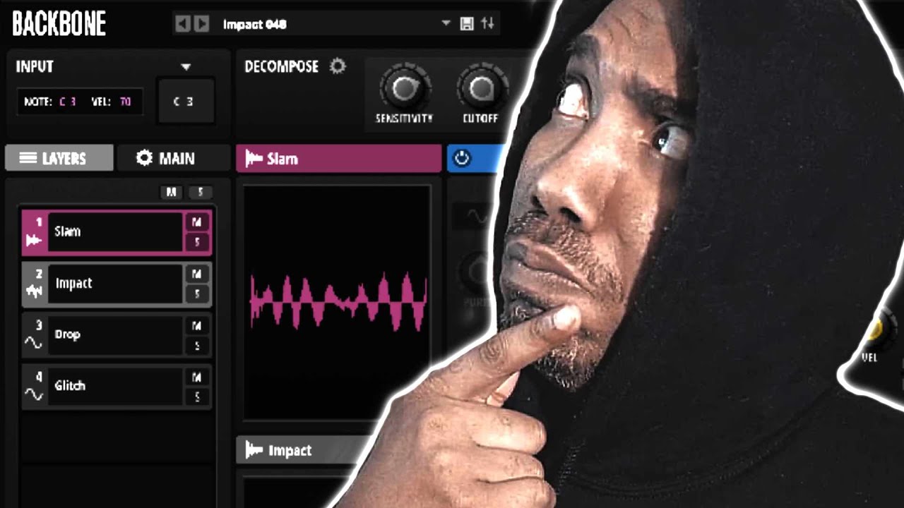 Backbone VST Plugin! One Shot Drum Re-synthesis!