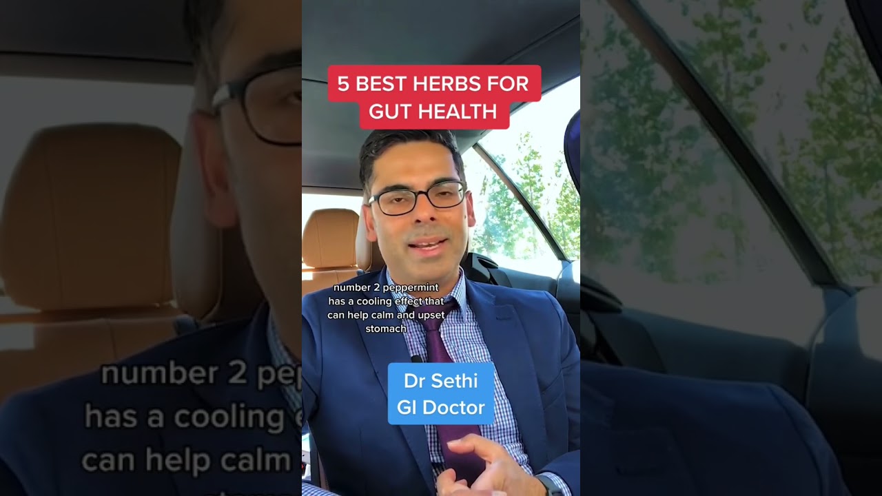 5 Best herbs for gut health | Dr Sethi #shorts #short #health
