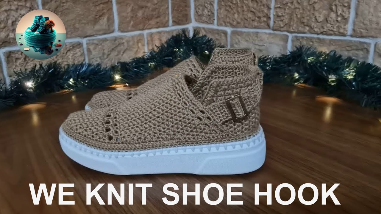 💥 WOMAN'S BOOTS WARM | WE KNIT SHOES HOOK | FREE KNITTING LESSON