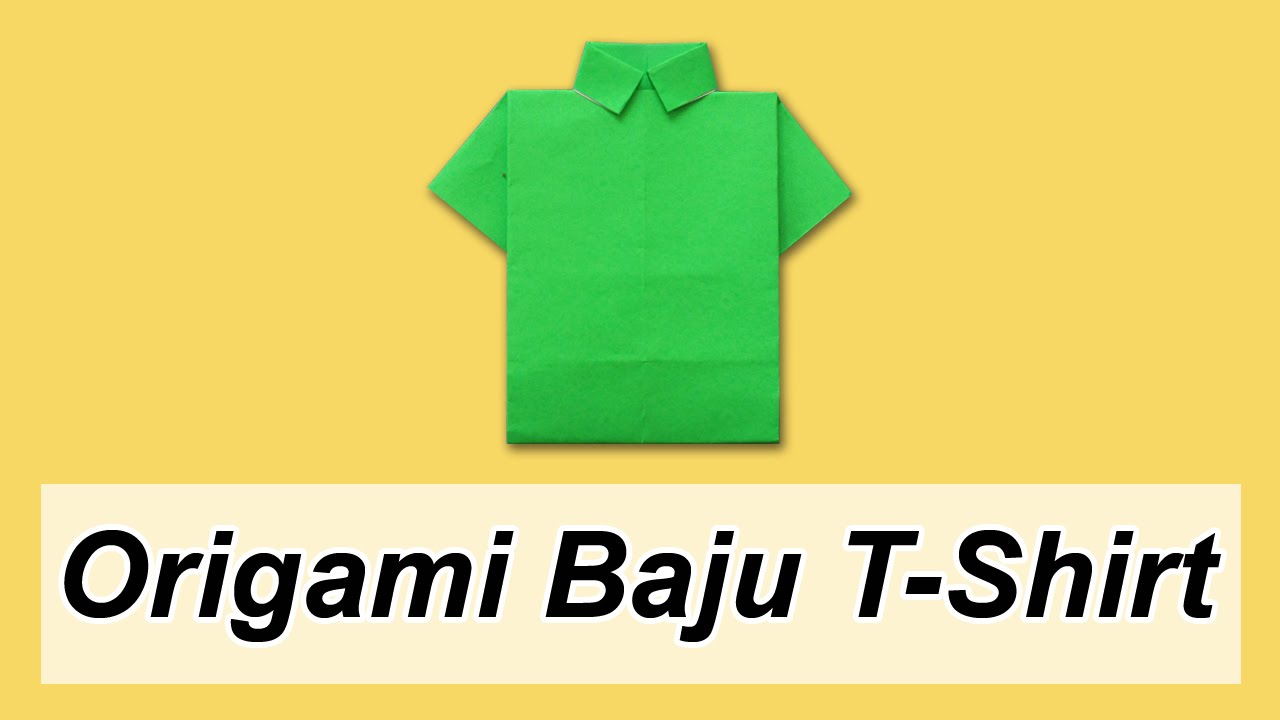 Cara Membuat Origami Baju T-Shirt