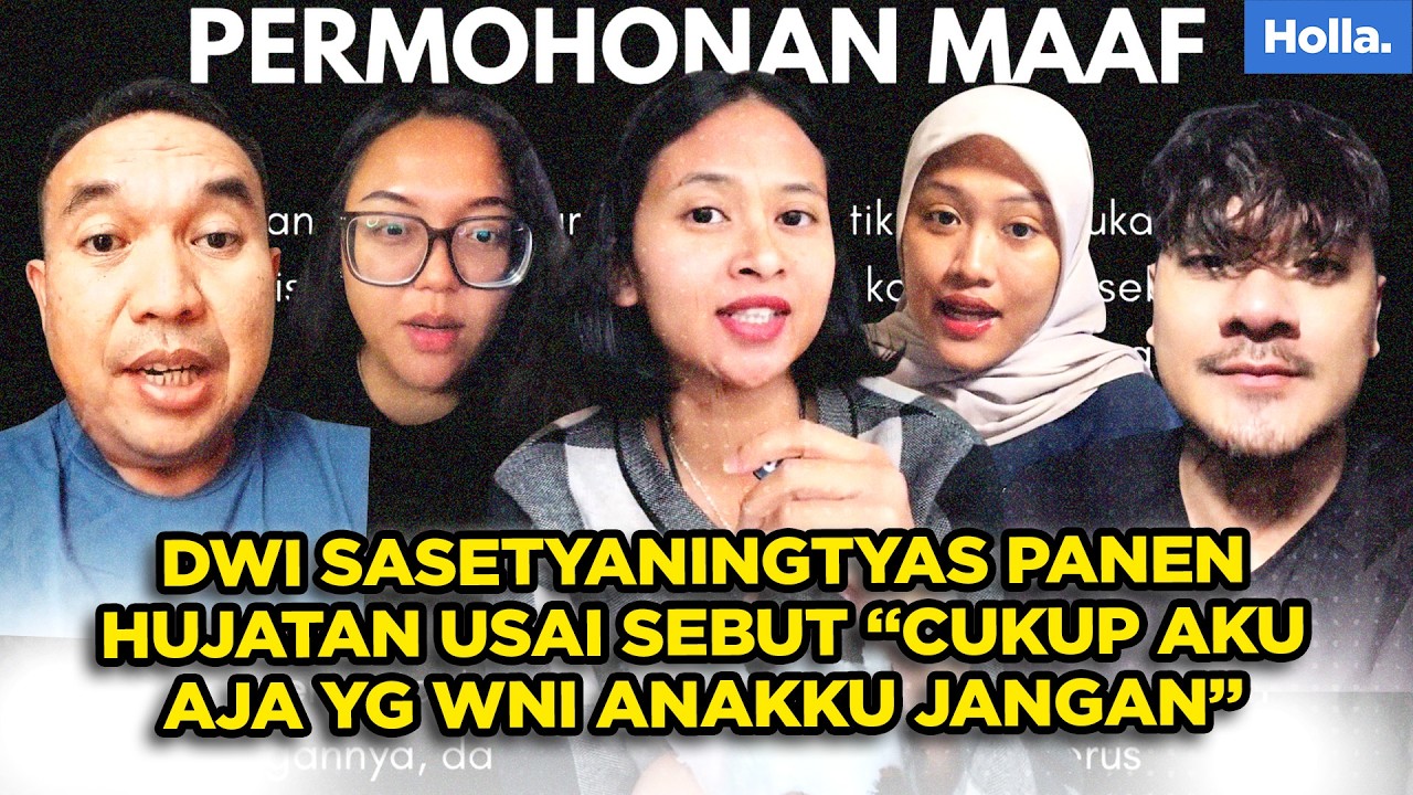 DWI SASETYANINGTYAS PANEN HUJATAN USAI SEBUT CUKUP AKU AJA YG WNI ANAKKU JANGAN, KINI MINTA MAAF